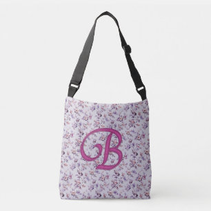 Blommigt Luxury Monogram B Axelväska