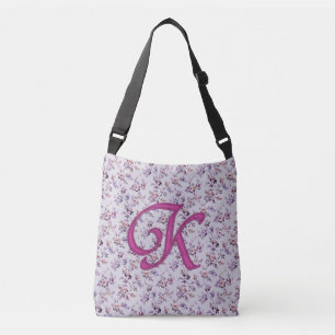 Blommigt Luxury Monogram K Axelväska