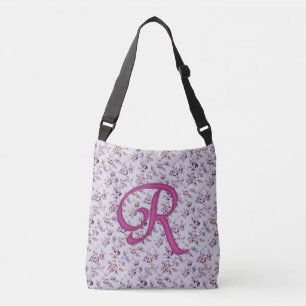 Blommigt Luxury Monogram R Axelväska