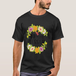 Blommigt Lycklig 40:e födelsedagen 40 år, välsigna T Shirt
