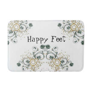 Blommigt Lycklig Feet Bathroom Bath Mat Badrumsmatta