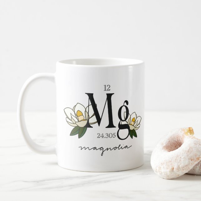 Blommigt Magnesium Inslag Kaffemugg (Med munk)