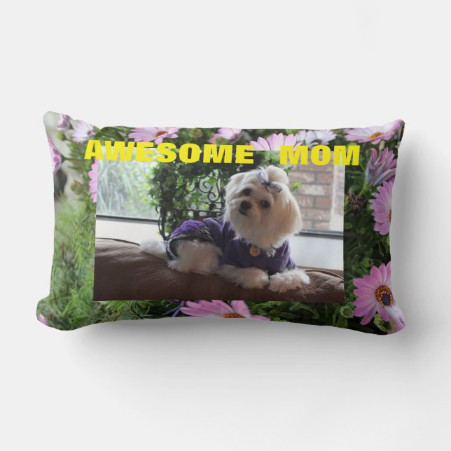 Blommigt Maltesiska gåvor Lumbarkudde (Framsida)