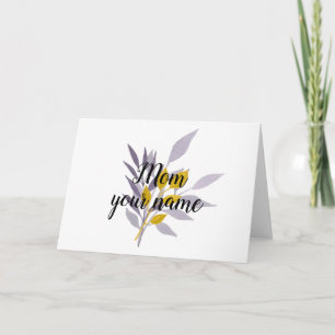 Blommigt Mamma Gift 1 Kort