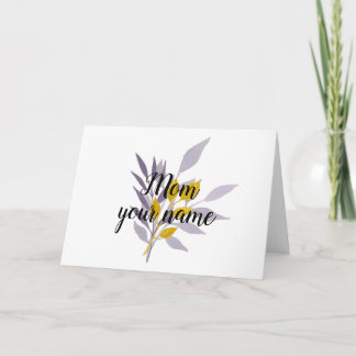 Blommigt Mamma Gift 1 Kort