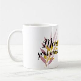 Blommigt Mamma Gift 2 Kaffemugg