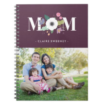 Blommigt Mamma Journal - Plum