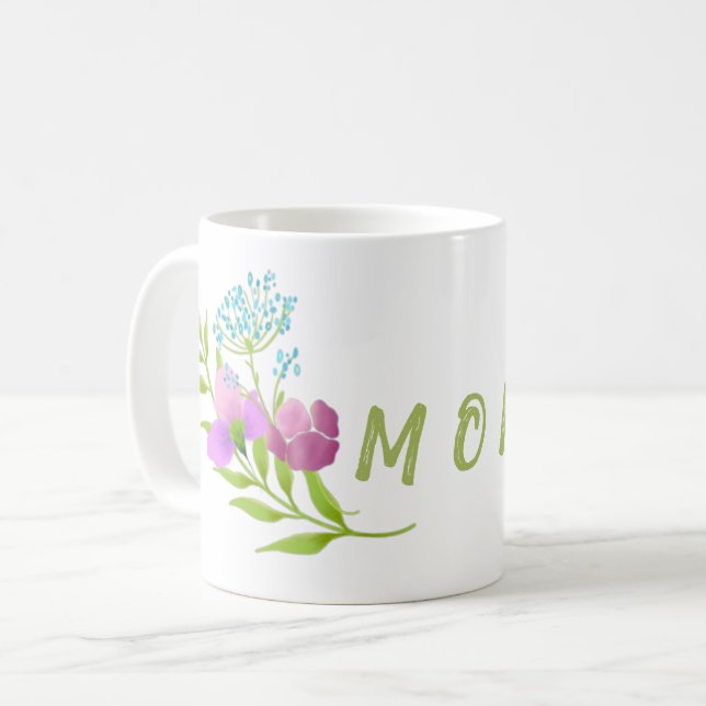 Blommigt Mamma Mugg (Framsida vänster)