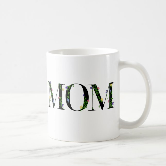 Blommigt Mamma Mugg, gift med Vild Flowers Kaffemugg (Höger)