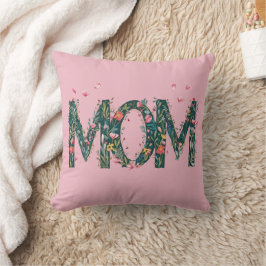 Blommigt MAMMA Pillow - Elegant Mor Dag Gift Kudde