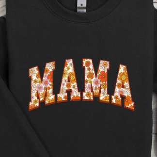 Blommigt Mamma Sweatshirt T Shirt