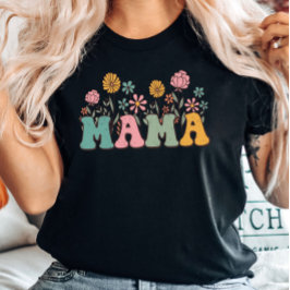 Blommigt Mamma T-Shirt