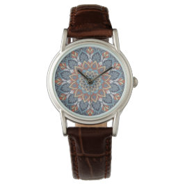 Blommigt Mandala Armbandsur
