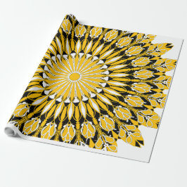 blommigt mandala art vektor presentpapper