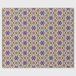 Blommigt Mandala Geometry Presentpapper