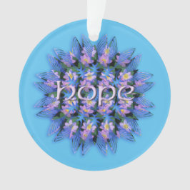 Blommigt Mandala Hope Kärlek (tillval) Akryldekora
