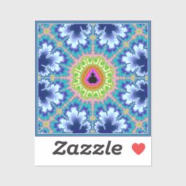 Blommigt Mandelbrot Fractal Klistermärken