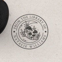 Blommigt Måne Mushroom från Bibliotek