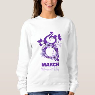 Blommigt Mars 8 Internationell Kvinnodagen 2025 T Shirt