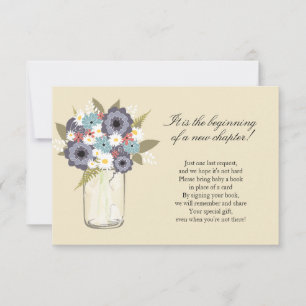 Blommigt Mason Burk Baby Shower Inbjudningar