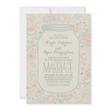 Blommigt Mason Burk Rustic Bröllop