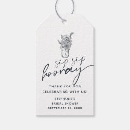 Blommigt Mason Burk Sip Sip Hooray Möhippa Presentetikett