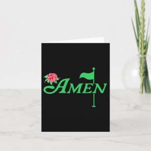 Blommigt Master Golfer Golf Älskare Golf Flower Wo Kort