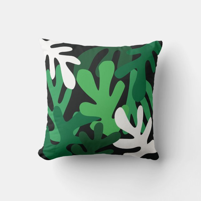 Blommigt Matisse Dekorativ kudde (Framsida)