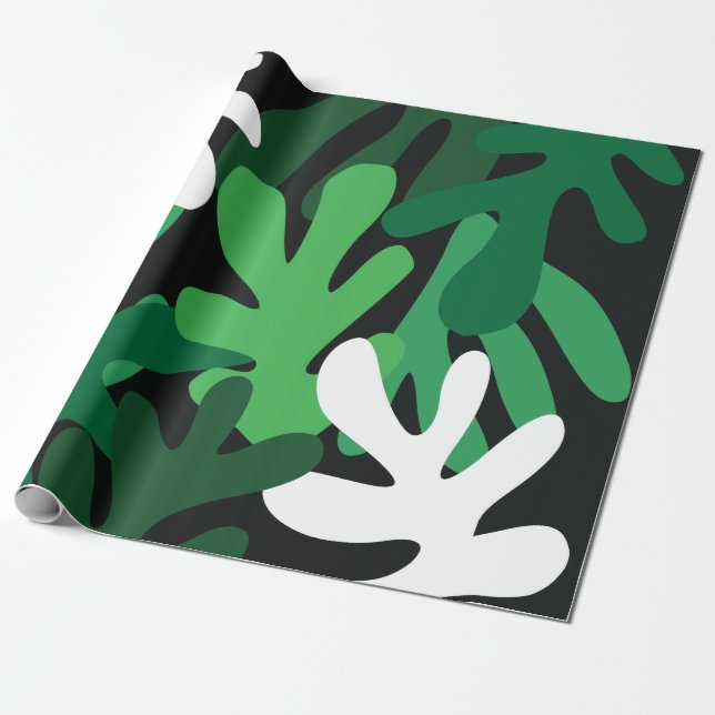 Blommigt Matisse Wrapping Papprare Presentpapper (Utrullad)