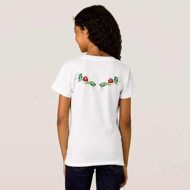 Blommigt Matyo Embroidery T Shirt (Hel baksida)