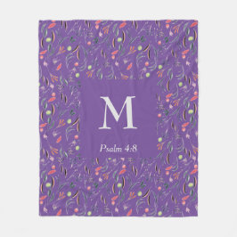 BLOMMIGT Mauve Lilac | MONOGRAM | Christian Fleecefilt