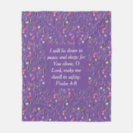 BLOMMIGT Mauve Lilac Peace Ssov Safety | Christian Fleecefilt