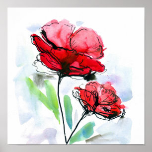 blommigt med abstrakt, bakgrund 2 poster