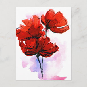 blommigt med abstrakt, bakgrund 2 vykort