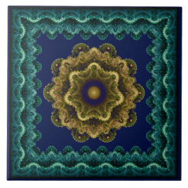 Blommigt med framram för frakttal mönster kakelplatta