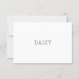 Blommigt med minimal Elegant Botaniskt monogram ut