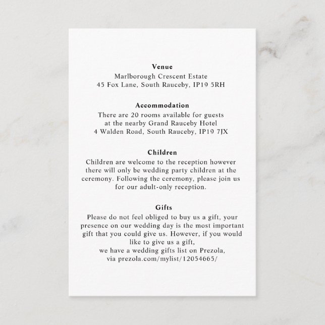 Blommigt med minimal Elegant Botaniskt monogram ut Tilläggskort (Framsida)