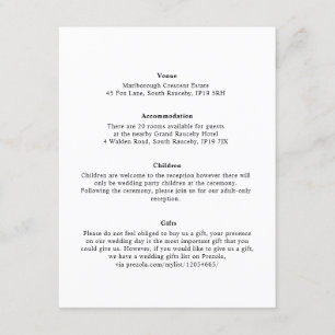 Blommigt med minimal Elegant Botaniskt monogram ut Tilläggskort