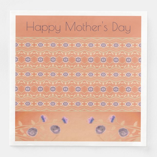 Blommigt med mönster pappersservett (Framsida)