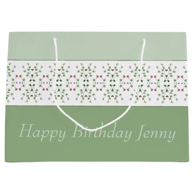 Blommigt med mönstrad trimmad (Framsidan)