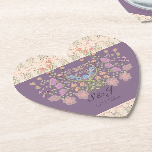 Blommigt med plasma underlägg papper (Vinklad)