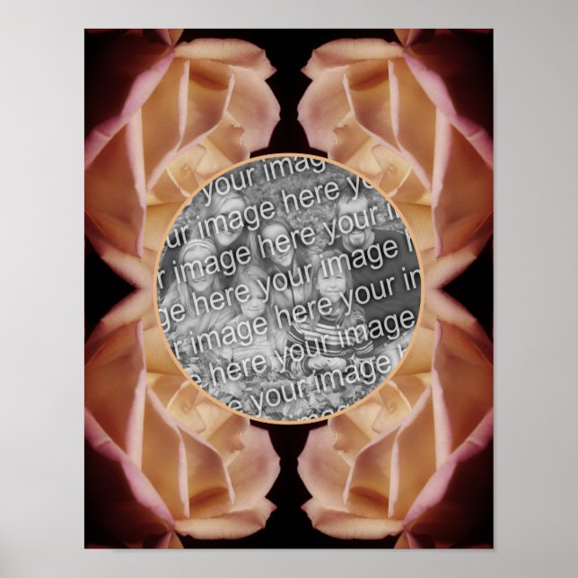 Blommigt med tonad Rosenknopp för gult Ram Lägg ti Poster (Framsidan)