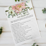 Blommigt med utegskal skulle Groom säga Flygblad<br><div class="desc">Vad skulle Groom säga möhippa? Elegant Vattenfärgsutsmyckning och  Blommigt. Matchande objekt för att slutföra din händelsesamling finns i vårt Zazzle-arkiv!</div>