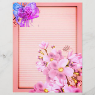 Blommigt med viss Linjer-avbokning Papper