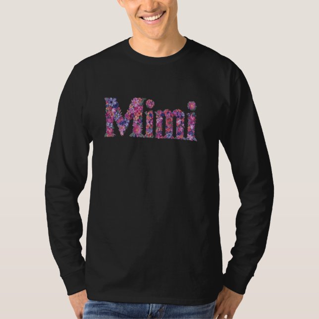 Blommigt Mimi Prestige från farmors födelsedag Chr T Shirt (Framsida)