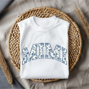 Blommigt Mimi Shirt, födelsedagsgift för farmor T Shirt