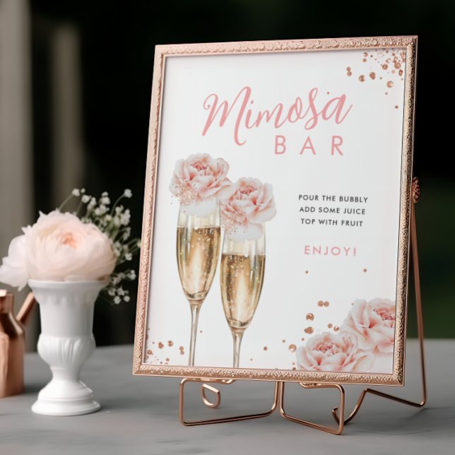  Blommigt Mimosa Pub Möhippa Bord-tecken Poster (Skapare uppladdad)
