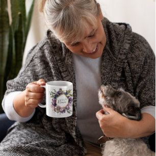 Blommigt Mina favoriter kallar mig Nana 2 Foto Kaffemugg