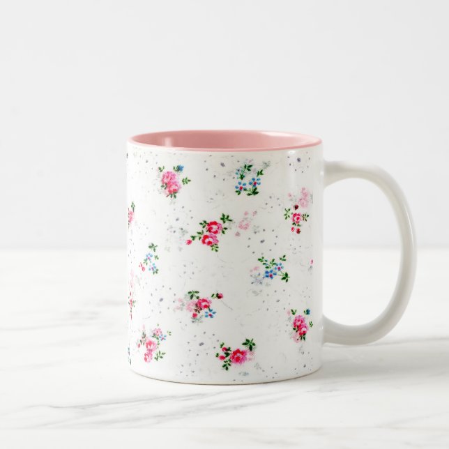 Blommigt Mini Ro Två-Tonad Mugg (Höger)