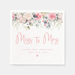 Blommigt miss till Mrs Möhippa Napkin Pappersservett